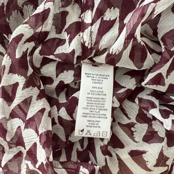 Joe’s Jeans Print Silk Sequin Blouse - Picture 7 of 7